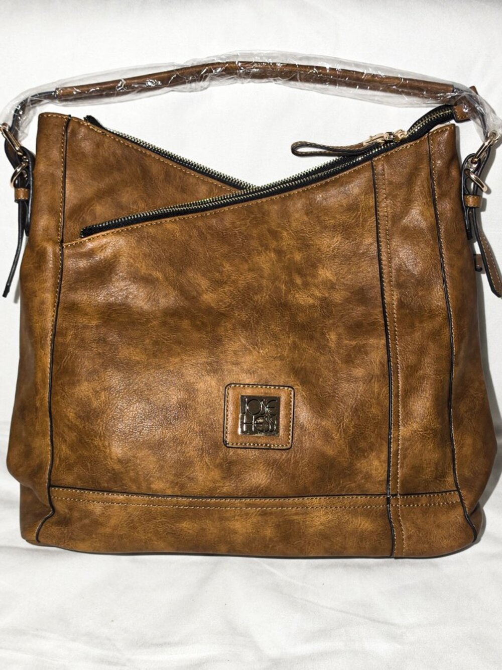 Jose Hess Leather Purse Large Danbury multiple pockets cross body rare